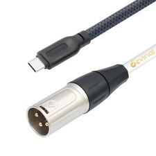 USB C to XLR Cable, Smartphone/Laptop to XLR Male Output Cable for Amplifier,