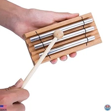 Tranquil Three Tone Chime for Mindfulness, Stress Relief, Chakra Healing & Yoga