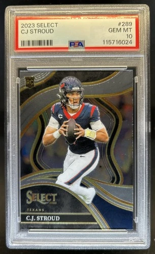 2023 Select C.J. Stroud RC Rookie Club #289 Texans PSA 10