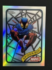 Spider Boy 2025 Topps Chrome Marvel Spider Boy Silver Refractor Card-#57
