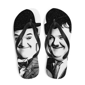 Laurel & Hardy Flip Flops