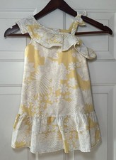 janie and jack floral maxi vacation dress yellow size 3T