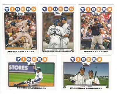2008 TOPPS - DETROIT TIGERS Team Set