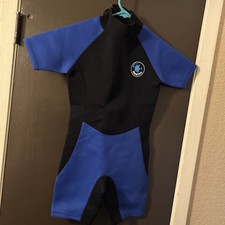 Kids Realon Shorts Shorty Black  Blue Wetsuit Premium Size M Medium