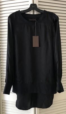 Nicholas K   Black  FREA  Shirt , Size Small High-Low Style Stylish  New