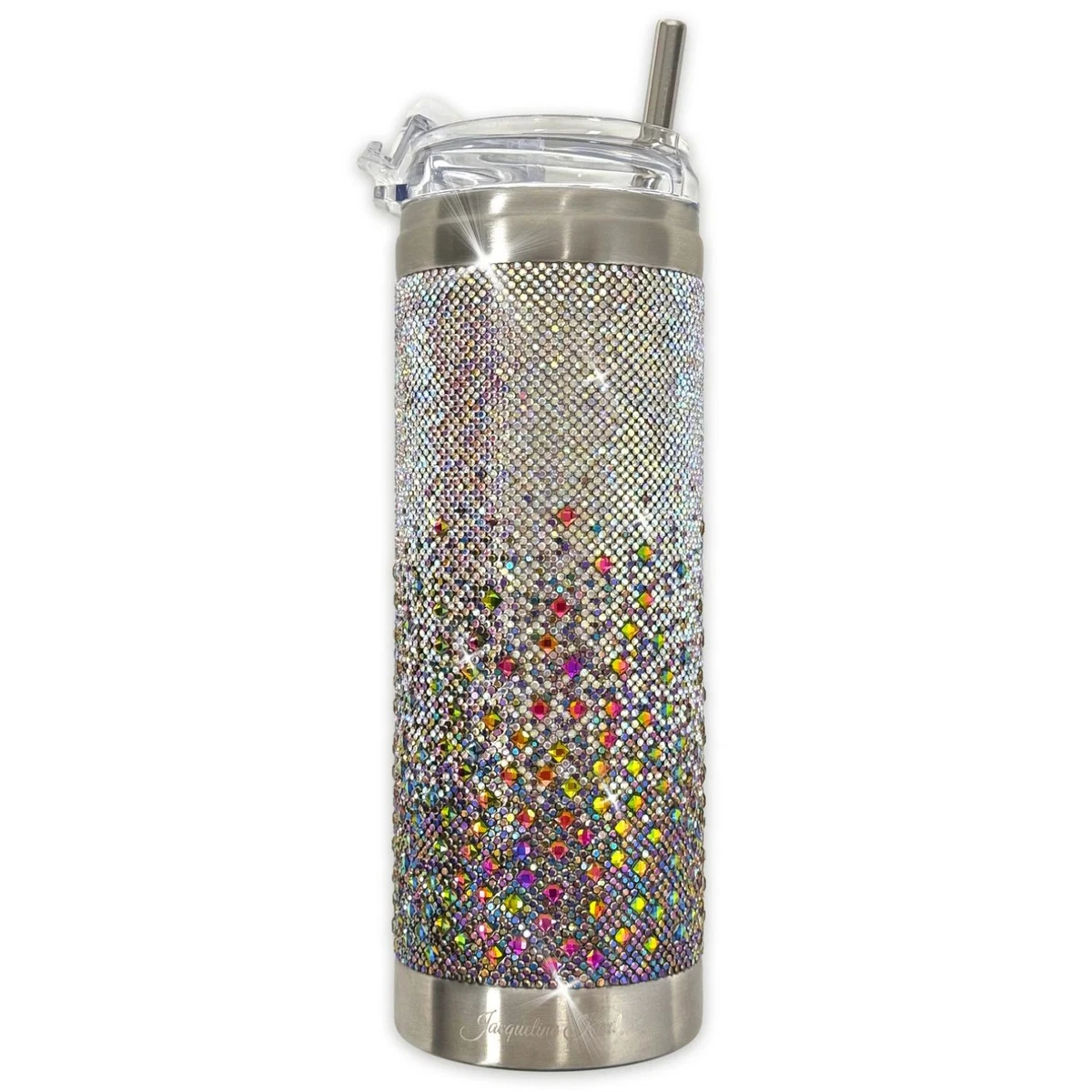 Vaso Fiesta Cristal Forma Oveja Vaso De Diamantes De Imitación Con Tapa Y Pajita Para Café, Vaso De Acero Inoxidable Con Aislamiento Al Vacío, 20oz Vaso Brillante 500ml Tapa Pajita Aislante Regalo