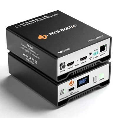 J-Tech Digital HDMI Video Encoder H.264 H.265 IPTV Network Video Encoder 4K 3...
