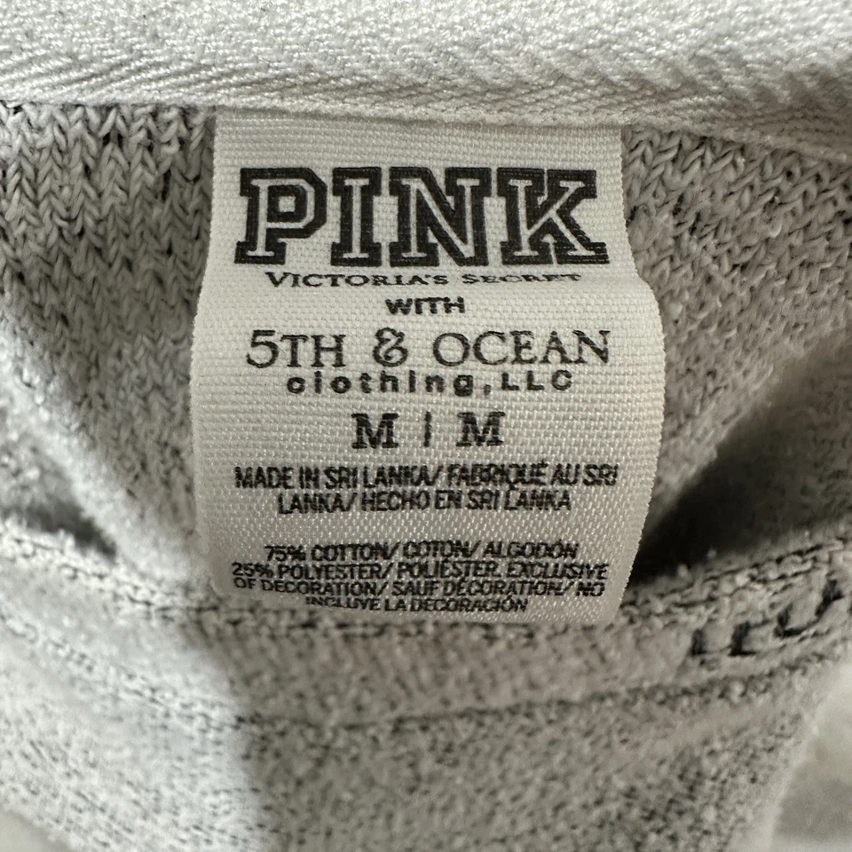ROSA Victoria's Secret Con 5th & Ocean Marquette Sudadera Terry Tela Talla M Foto 3 de 4