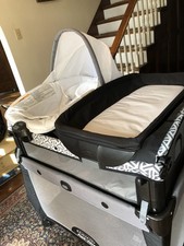 Graco Pack 'n Play Play Yard Gray, Changing Table, Removable Bassinet, Portable