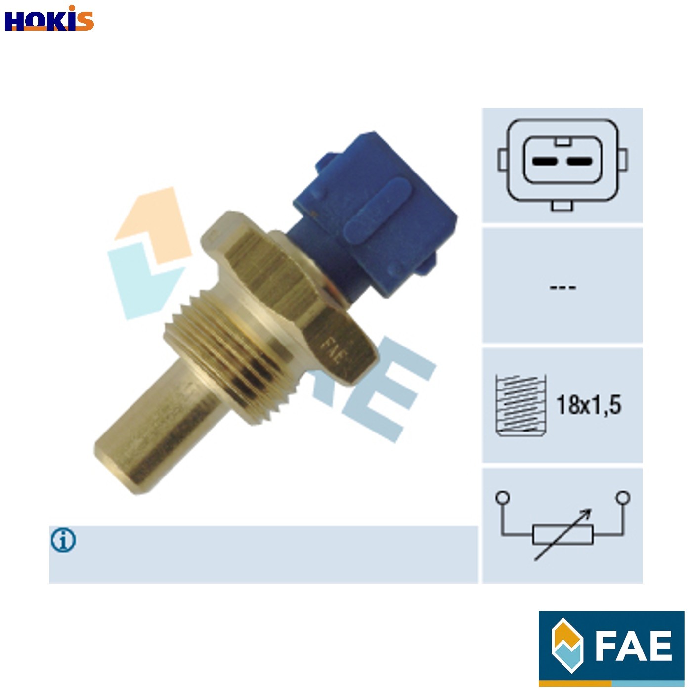 SENSOR COOLANT TEMPERATURE 33687 FOR DAF ISBe-135/150/170 3.9L 4cyl SB 6.2L 6cyl