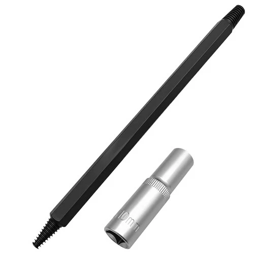 2PCS Fracture Spark Plug Removal Tool, Damaged Thread Tap Extractor 10mm Socket