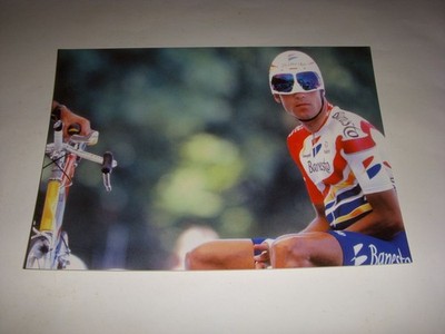 RADSPORT FOTO 17x12 TOUR 1996 Miguel INDURAIN WELTRAUMRITTER CLM