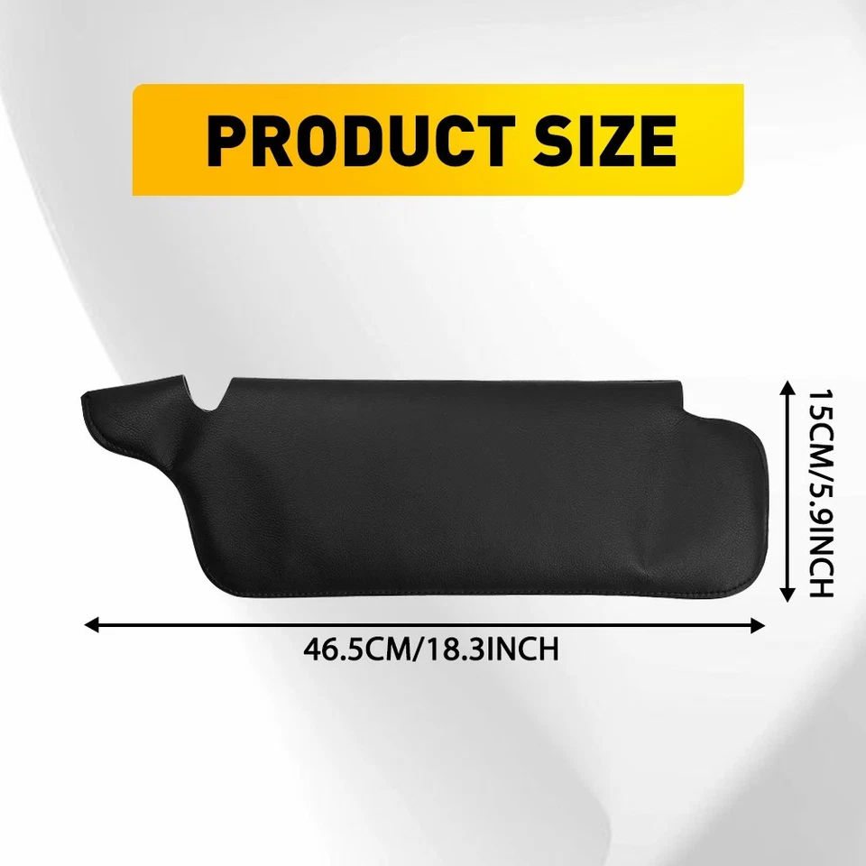 Fits 1994-2004 Ford Mustang Driver Passenger Side Sun Visor Replacement Cover - Imagem 4 de 4