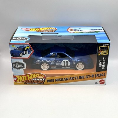 Hot Wheels Nissan Skyline R34 LBWK 1:43 Pullback Speeders Liberty Walk Works