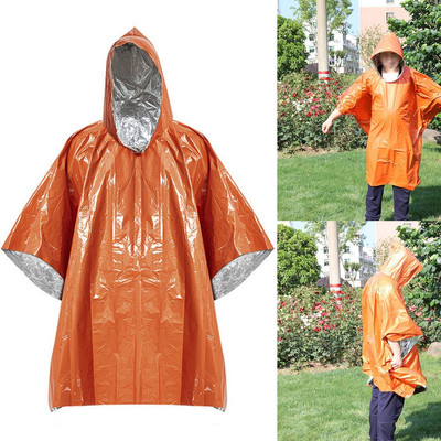 Tragbarer Erste Hilfe Regenmantel mit reißfestem Design in der Farbe Orange