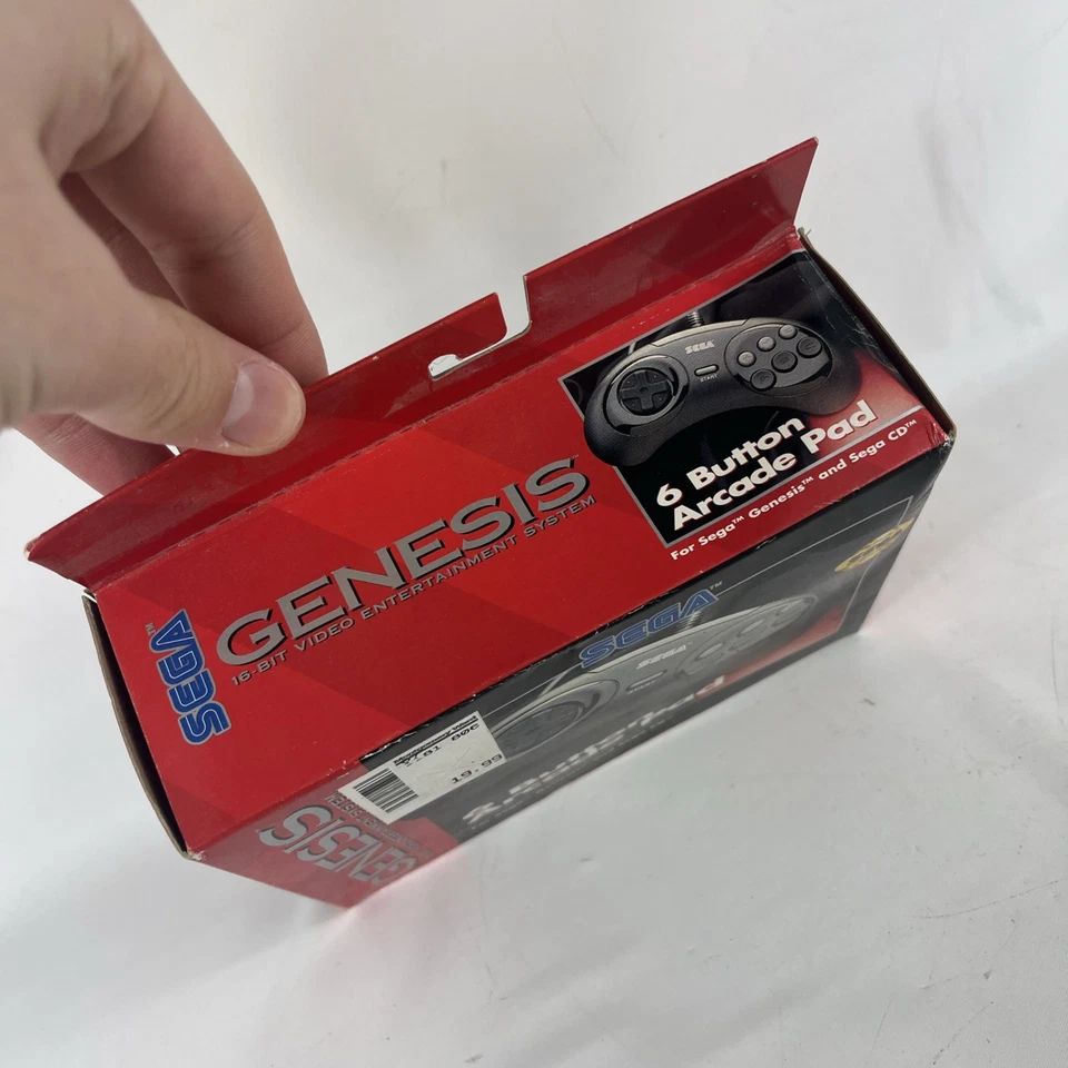 SEGA GENESIS - 6 Button Arcade Pad MK-1653 - NEW IN BOX w/ Instructions - Image 2 of 4