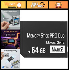 64GB High-Performance Memory Stick Pro Duo MARK2, Fast Data Transfer, Durable St