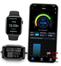 Bluetooth Battery Monitor 12V 24V - 36V 48V RV Battery Monitor with Charging,