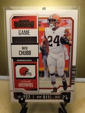 Nick Chubb 2023 Panini Contenders Bronze Game Ticket #26 Browns