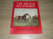 "THE BRITISH RACEHORSE" SEPT.  1953 VOL V  No 3  IN V/G CONDITION