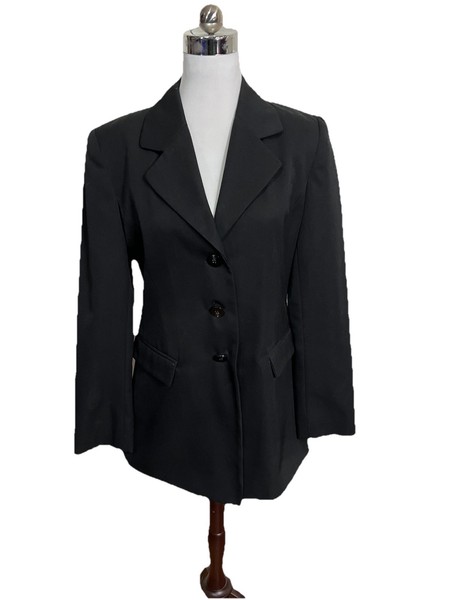 Dressed Ladies Size 10 Black Blazer Work Corporate Jacket Excellent Condition
