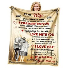 Wife Gifts from Husband - Wedding Anniversary Romantic Gift 60 x 50 To My Wife