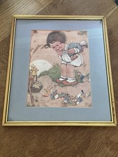 Mabel Lucie Attwell Vintage Framed Print. Fairies. Illustrator. Artist