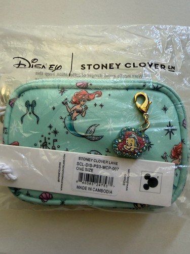 Stoney Clover Lane Disney Princess Ariel micropouch and Sidekick Flounder Charm