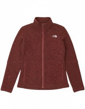 THE NORTH FACE Womens Tracksuit Top Jacket UK 14 Medium Burgundy Flecked BO27