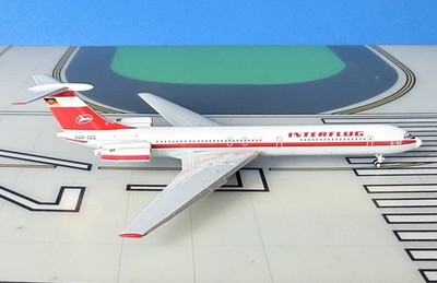 Interflug llyushin IL-62 DDR-SEG 1970s colors 1:400 scale diecast Phoenix Models