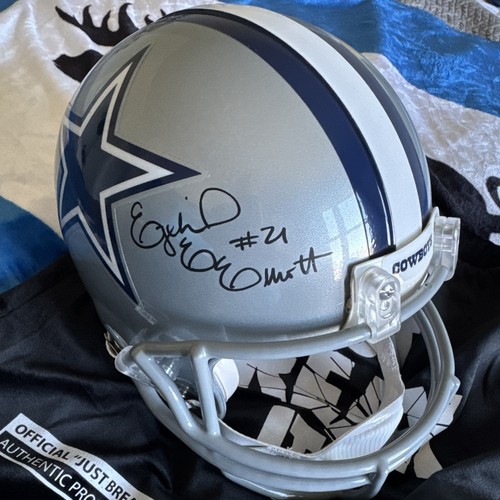 Von EZEKIEL ELLIOTT SIGNIERTER AUTHENTISCHER COWBOYSHELM VOLLE GRÖSSE BECKETT L85435 - Bild 1 von 7