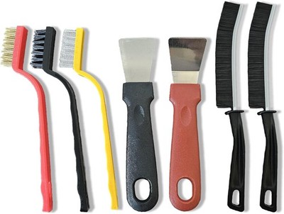 Multi-pose Crevice Cleaning Brush Tool for Stubborn Kitchen Grease