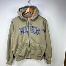 Vintage Nike Y2K Zip Up Hoodie Small Spellout