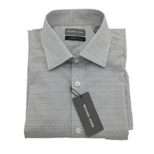 Michael Kors Regular Fit Long Sleeve Shirt, Grey Multi, M 15.5 34-35