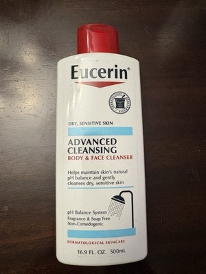 Eucerin Advanced Cleansing Body and Face Cleanser 16.9 fl. oz each