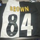 Antonio Brown Signed Pittsburgh Steelers #84 Football Jersey Autographed "BROWN"