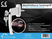 Sicherheitsfenstergriff Fenstergriffe AbschließBar Weiß Fenstergriff