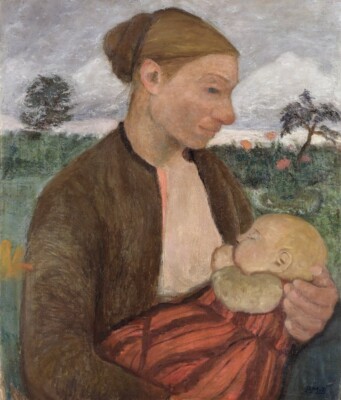 PAULA MODERSOHN BECKER ARTIST OIL PAINTING SIGNED..