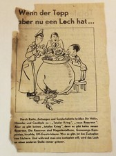 1944 Wehrmacht Flugblatt Topp Loch 3.Reich Wh WW2 Leaflet 238