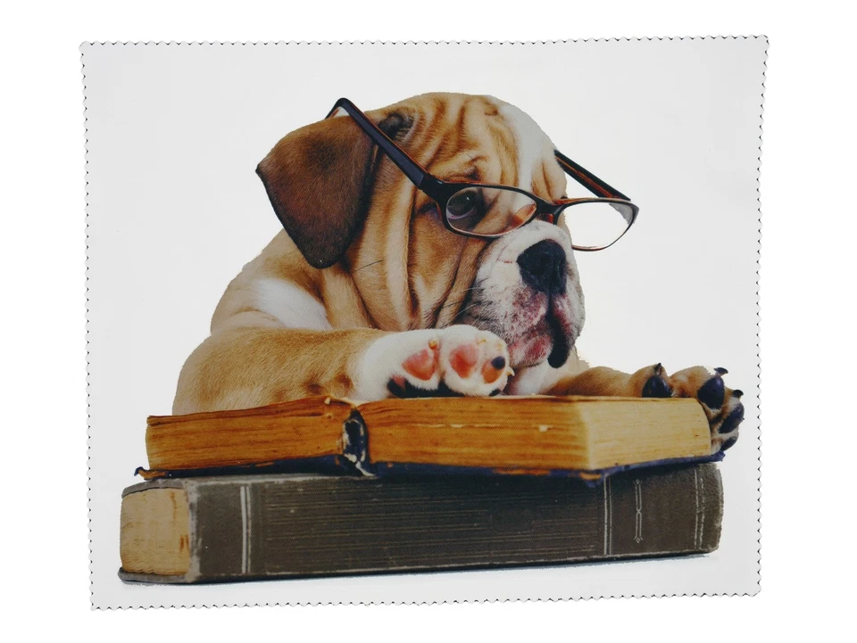GOOPTICIANS Glasses Cleaning Microfiber Cloth Bulldog Spectacle lens Microfibre Cleaner