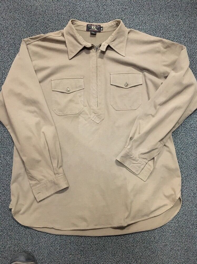 Ralph Lauren RRL Double RL Cotton Work Shirt Mens 2X Ralph Lauren RRL Double RL Cotton Work Shirt Mens 2X