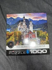 100% COMPLETE 2019 EUROGRAPHICS 1000 PIECE JIGSAW PUZZLE-NEUSCHWANSTEIN CASTLE
