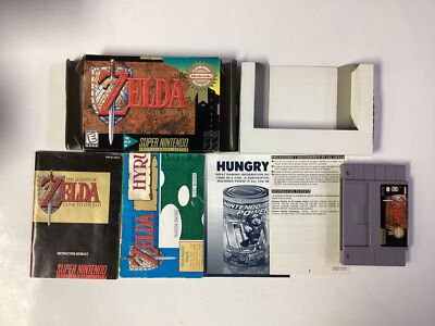 The Legend of Zelda A Link to the Past- SNES Complete TESTED CIB Map Included