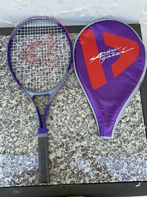 アンドレアガシモデル　DONNAY Donnay Andre Agassi Tennis Racquet w/Cover - Vintage Purple