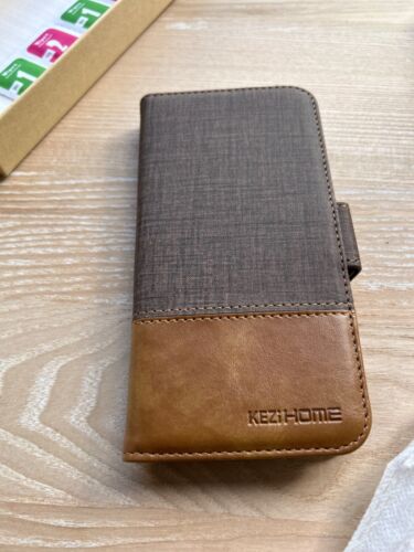 Custodia portafoglio iPhone 13 caffè e marrone - Foto 3 di 5