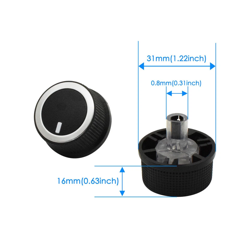 3x PERILLA DE CONTROL DE TEMPERATURA DE CALEFACCIÓN DE AIRE ACONDICIONADO PARA 84793085 Chevrolet Express Van Savana 08-17 Foto 3 de 4