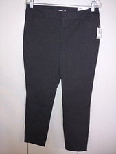 OLD NAVY "PIXIE" LADIES STRETCH COTTON/POLY GRAY ANKLE PANTS-8-NWT- 38.99-NICE