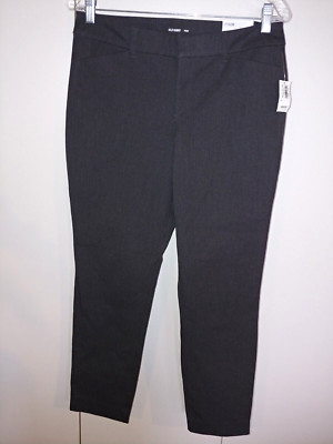 OLD NAVY ''PIXIE'' LADIES STRETCH COTTON/POLY GRAY ANKLE PANTS-8-NWT-$38.99-NICE