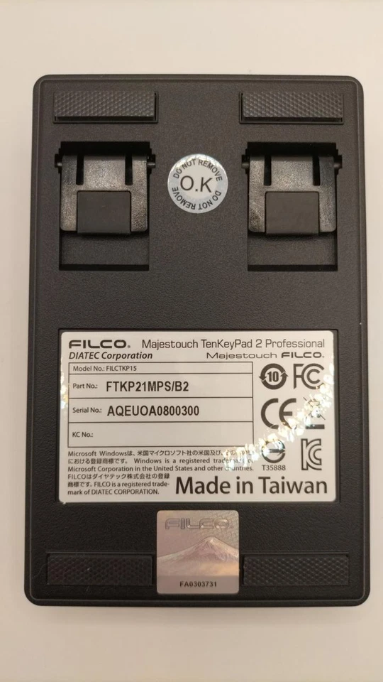 Filco FTKP21MPS/B2 Wireless Numeric Keypad Good Condition from Japan - Image 2 of 4