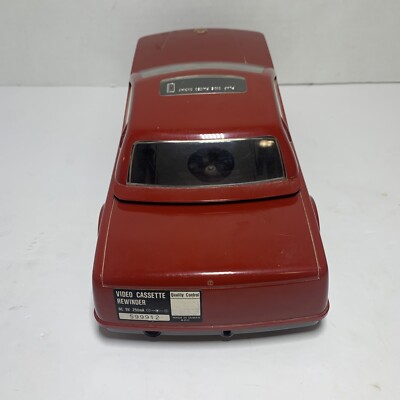 Vintage Kinyo Red Car Shaped AutoWinder VHS Cassette Tape